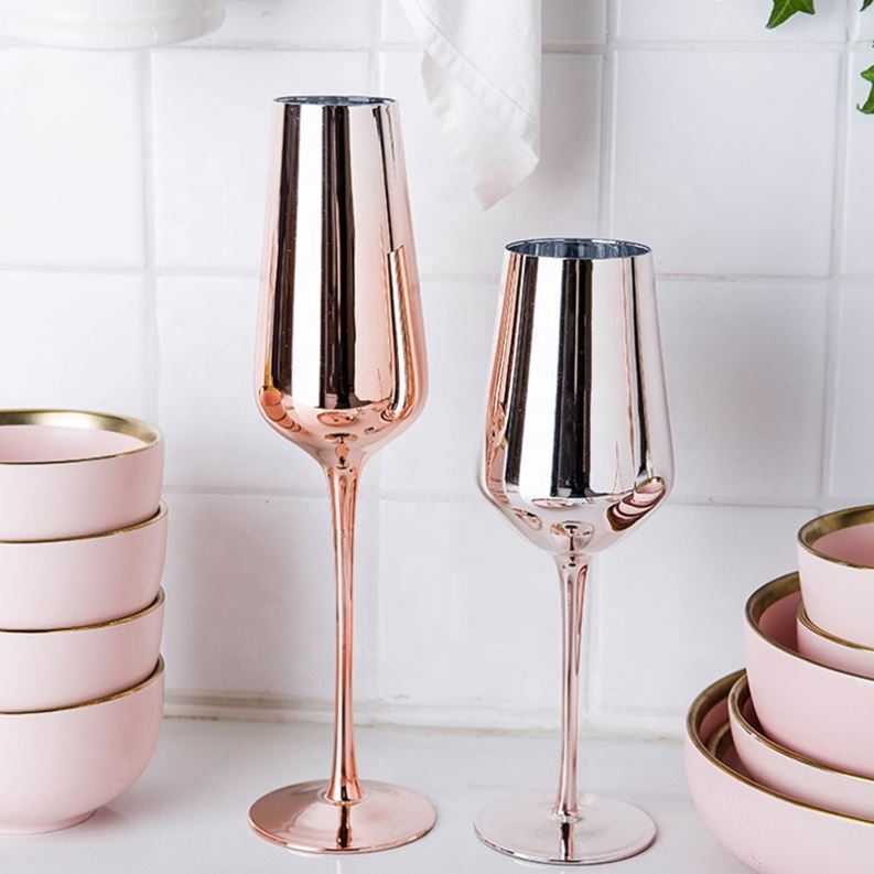 Colored Pink Plastic Wine Glasses