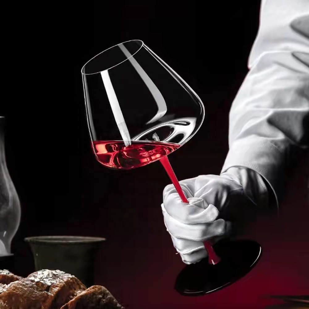 Red Long Stem Red Wine Glasses