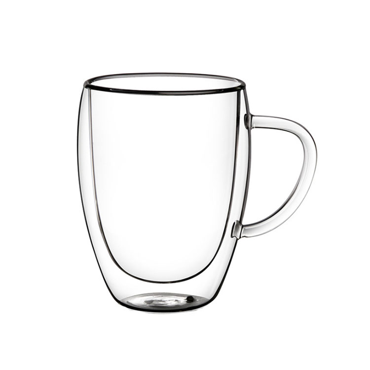 Clear Borosilicate Glass Coffee Mugs Cup