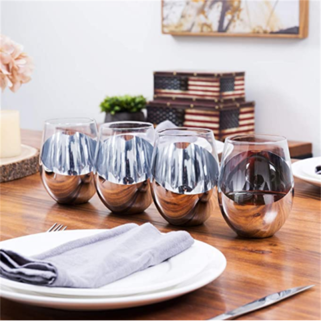 Custom Stemless Wine Glasses (5)