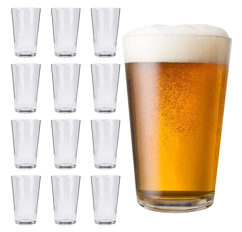 16 OZ Drinking Beer Glasses