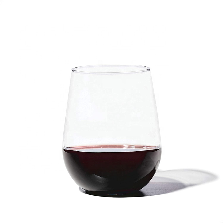 Stemless Plastic Wine Glass