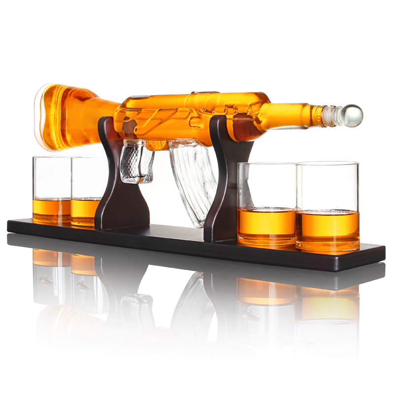 AK47 Rifle Gun Whiskey Wine Decanter